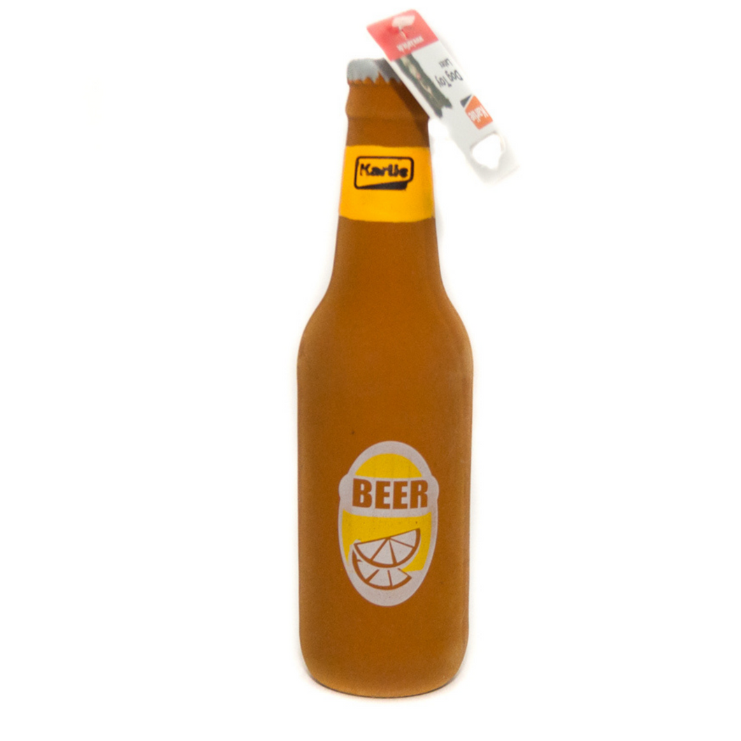 Beer Bottle - Latex Dog Toy