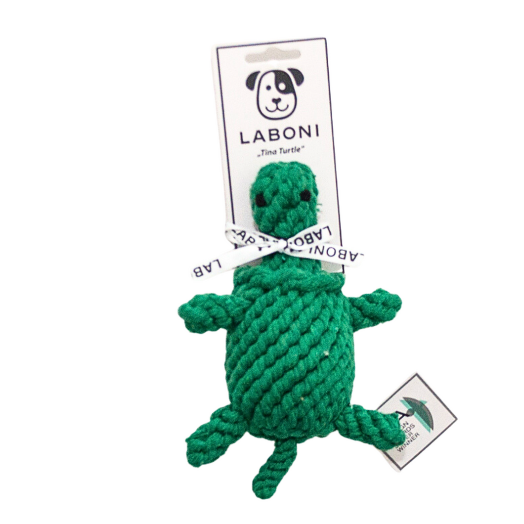 LABONI Tina Turtle Rope Toy for Dogs